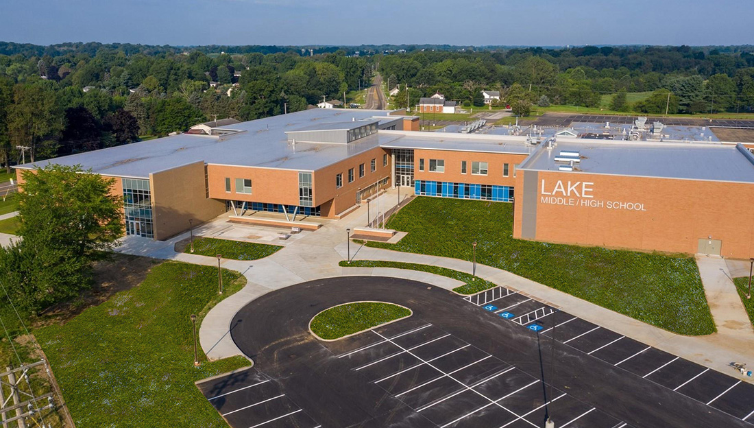 lake local school front entrance